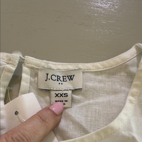 J. Crew Embroidered-trim shell Size XXS - Picture 9 of 11